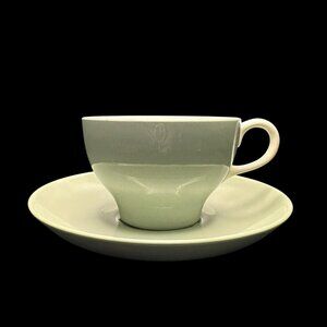 Wedgewood cup and saucer Green, of Etruria and Barlaston England